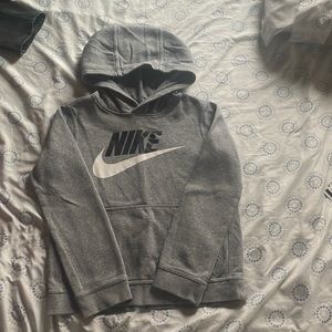 Kids size medium grey Nike hoodie